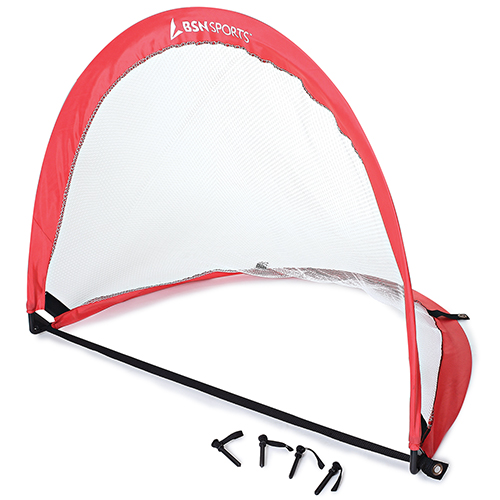 BSN Pop Up Soccer Goals 48" W (2Pack) Sluggers Plus